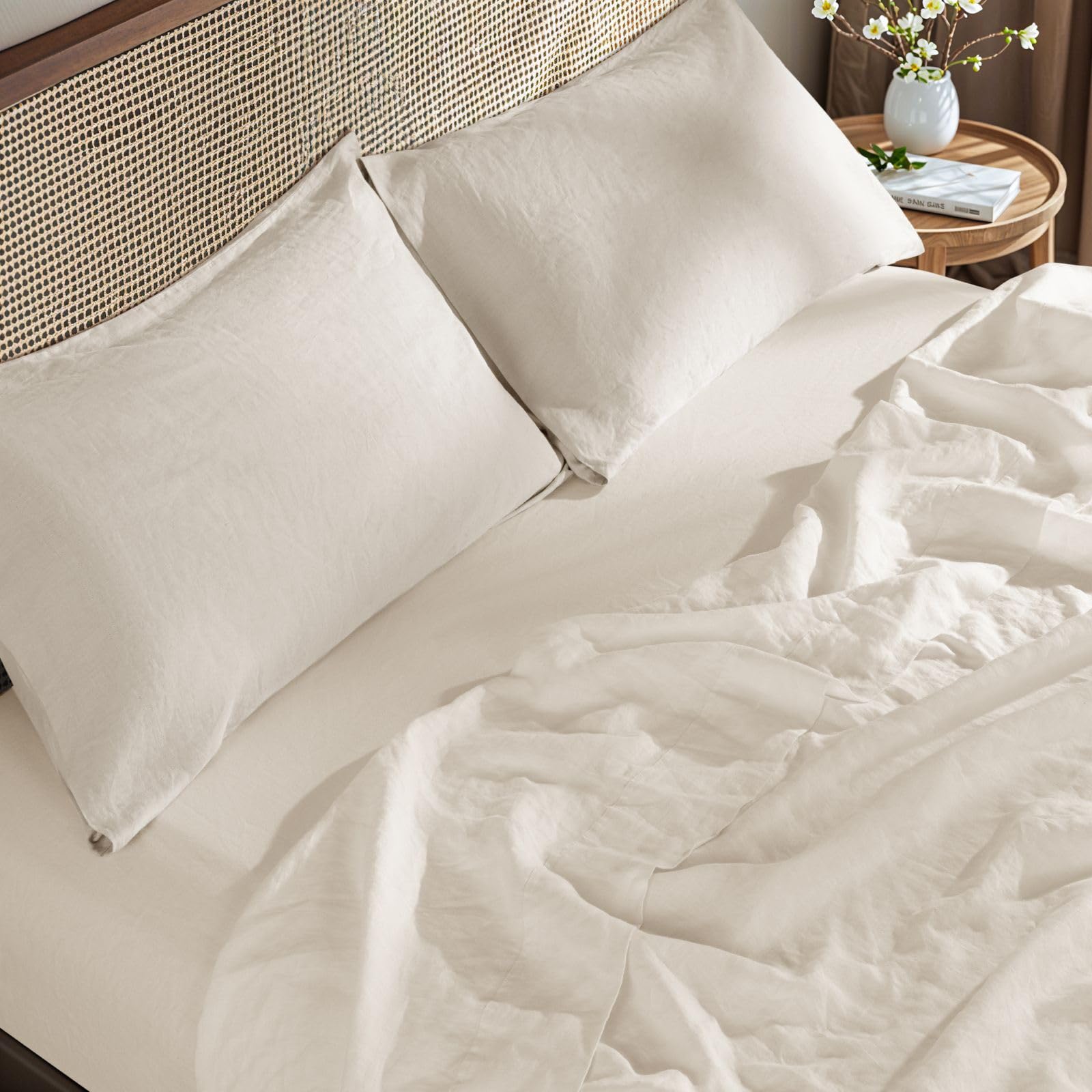 Foto 6 | Juego De Fundas De Almohada Sonoro Kate 100% Lino Francés De 20 X 30 Cm (paquete De 2) - Venta Internacional.