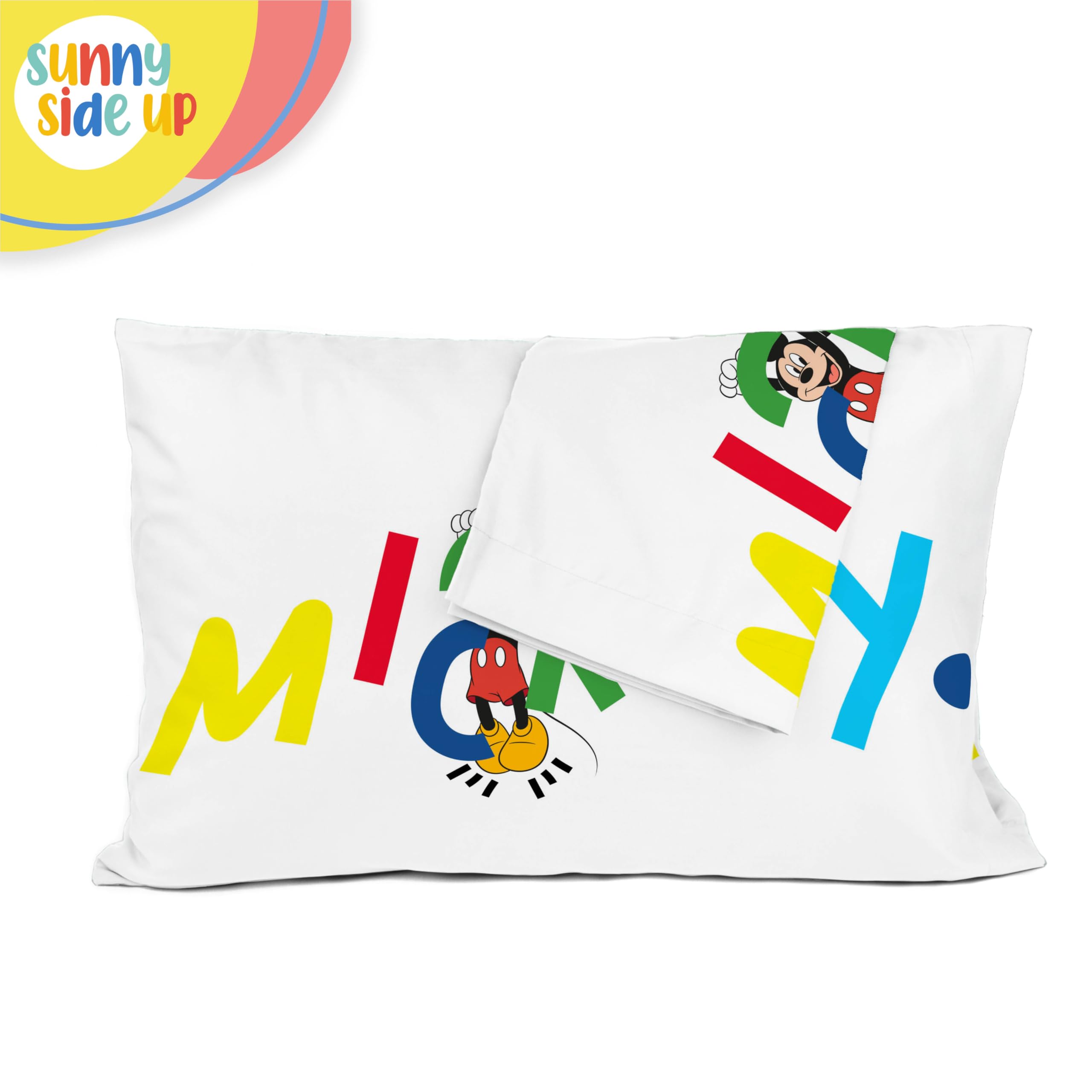 Foto 6 pulgar | Funda para Almohada Estándar Sunny Side Up Disney Mickey Mouse Reversible 2 Piezas - Venta Internacional