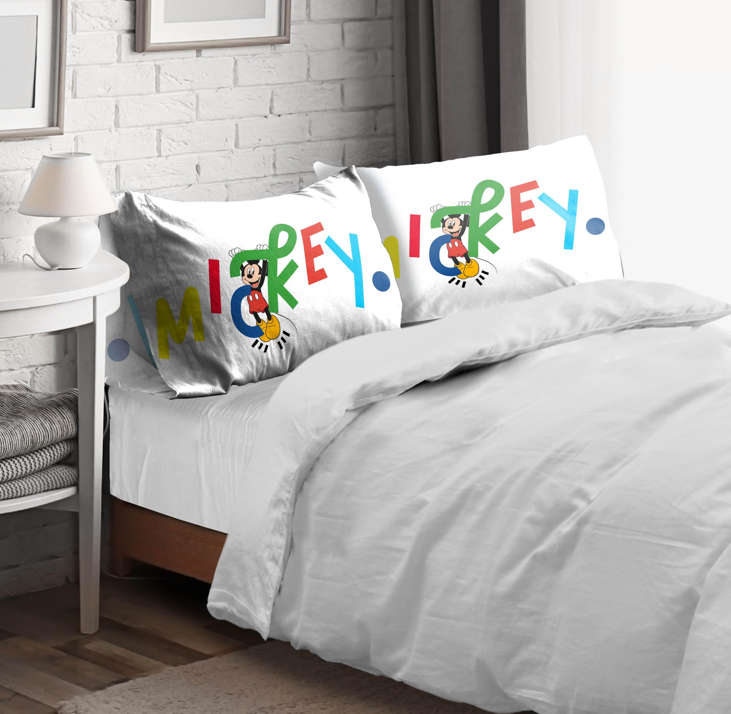 Foto 7 | Funda para Almohada Estándar Sunny Side Up Disney Mickey Mouse Reversible 2 Piezas - Venta Internacional