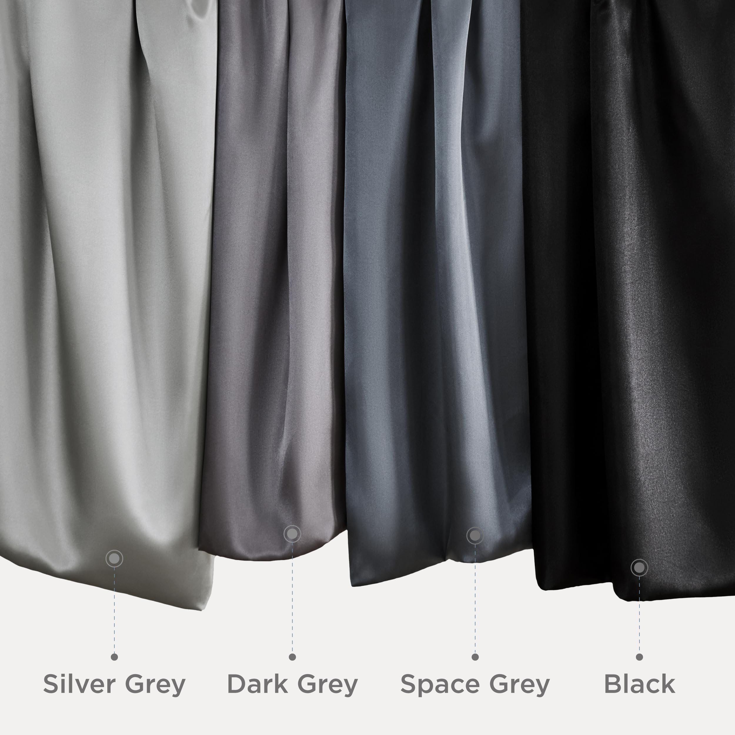 Foto 7 pulgar | Funda De Cama De Satén Para Cabello Y Piel Queen, Paquete De 2, Color Negro - Venta Internacional.