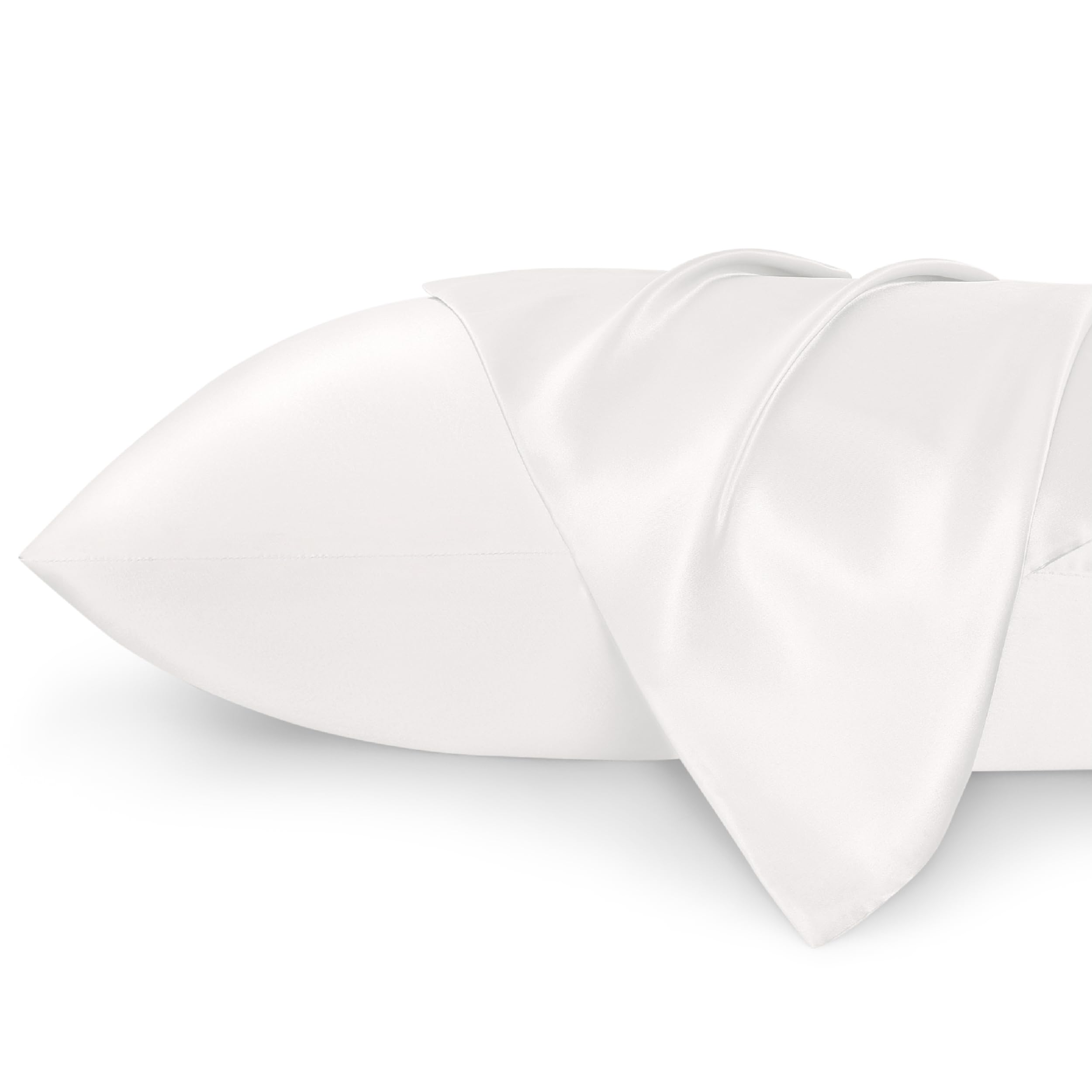Foto 2 pulgar | Juego De Fundas De Almohada Bedsure, Tamaño King, Color Marfil Satinado, 20 X 36 Pulgadas, Paquete D - Venta Interna