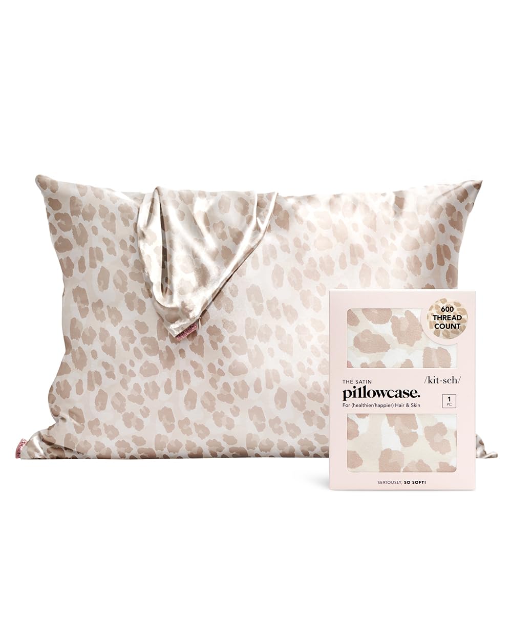 Foto 1 | Funda De Almohada Kitsch Satinada Con Cremallera Para Almohada Tamaño Queen - Venta Internacional.