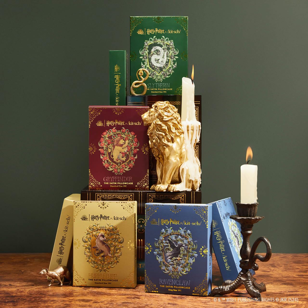 Foto 7 | Funda De Almohada Kitsch X Harry Potter Slytherin Satin Queen/standard - Venta Internacional.