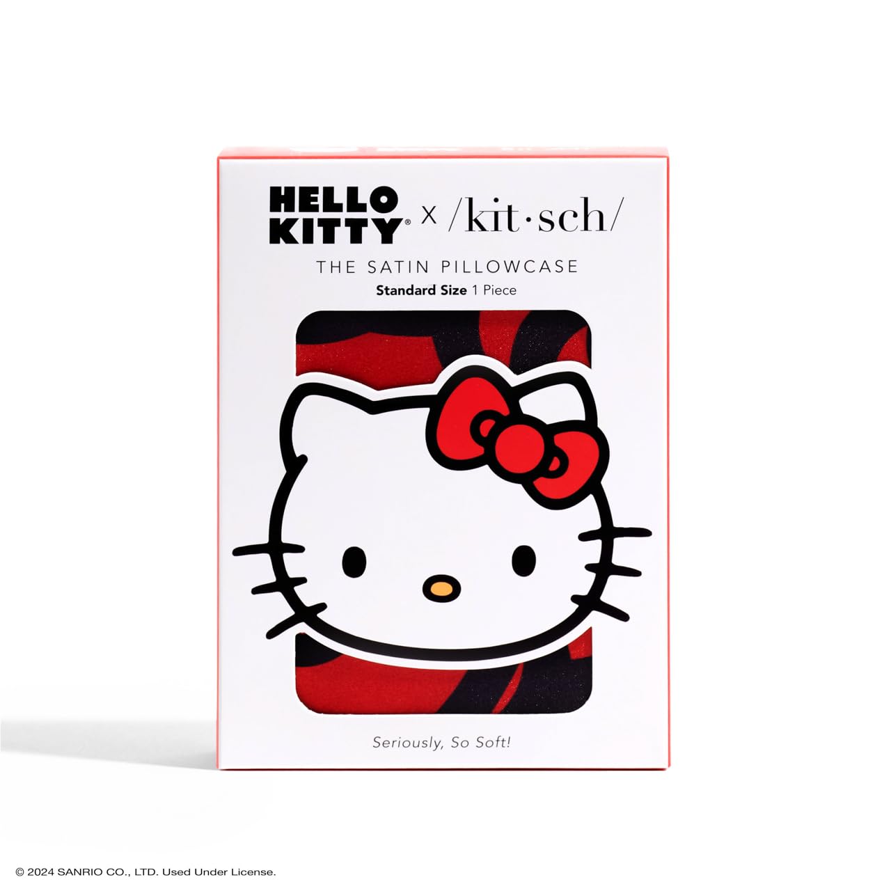 Foto 4 pulgar | Funda De Almohada Kitsch X Hello Kitty Sea Of Bows Satin Queen - Venta Internacional.