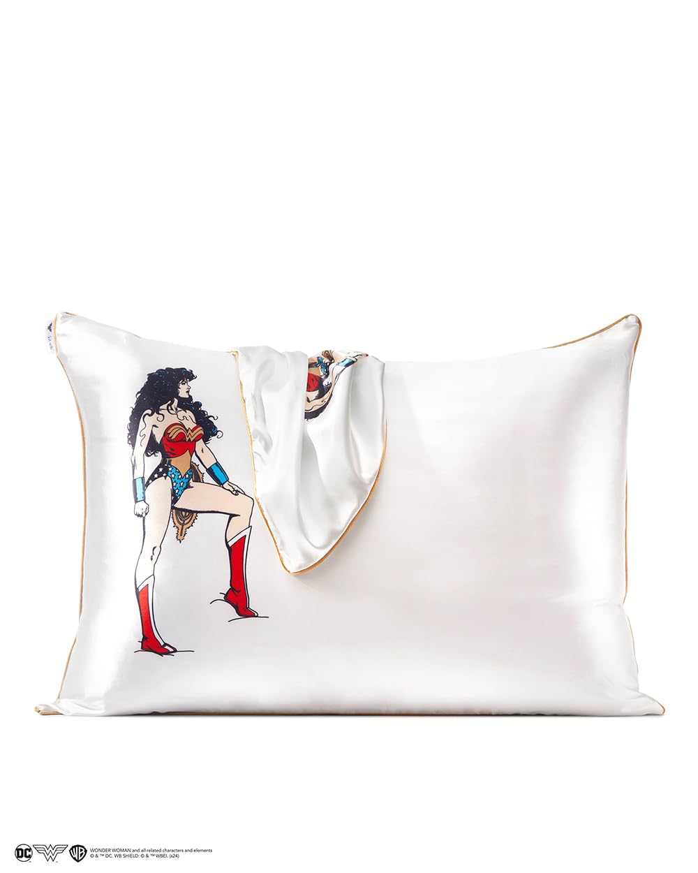 Foto 3 pulgar | Funda De Almohada Kitsch Wonder Woman Satinada Más Suave Que La Seda - Venta Internacional.