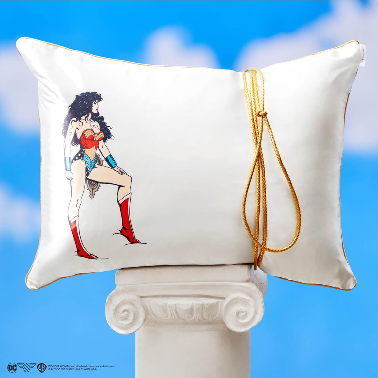 Foto 8 pulgar | Funda De Almohada Kitsch Wonder Woman Satinada Más Suave Que La Seda - Venta Internacional.