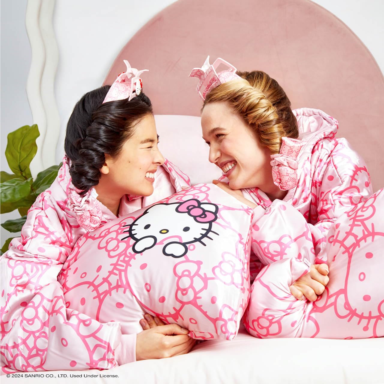 Foto 8 pulgar | Funda De Almohada Kitsch X Hello Kitty De Satén Para Almohada King Size - Venta Internacional.