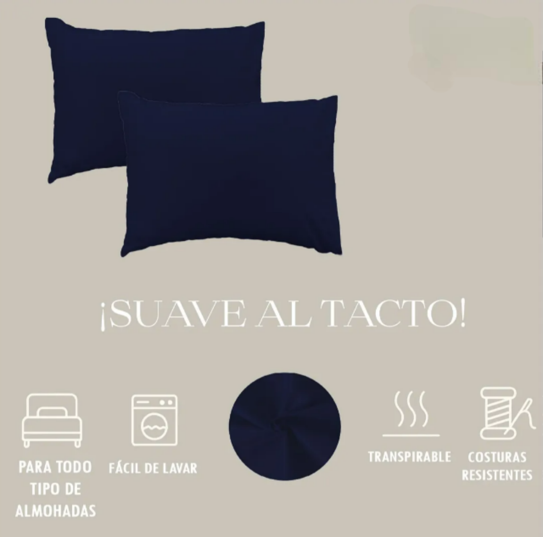 Foto 4 pulgar | Fundas De Almohada Premium Xtellar De 2800 Hilos Estandar, Set De 2