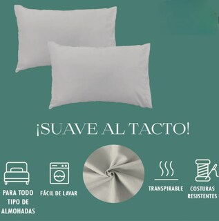 Foto 3 | Fundas De Almohada Premium Xtellar De 2800 Hilos Estandar, Set De 2