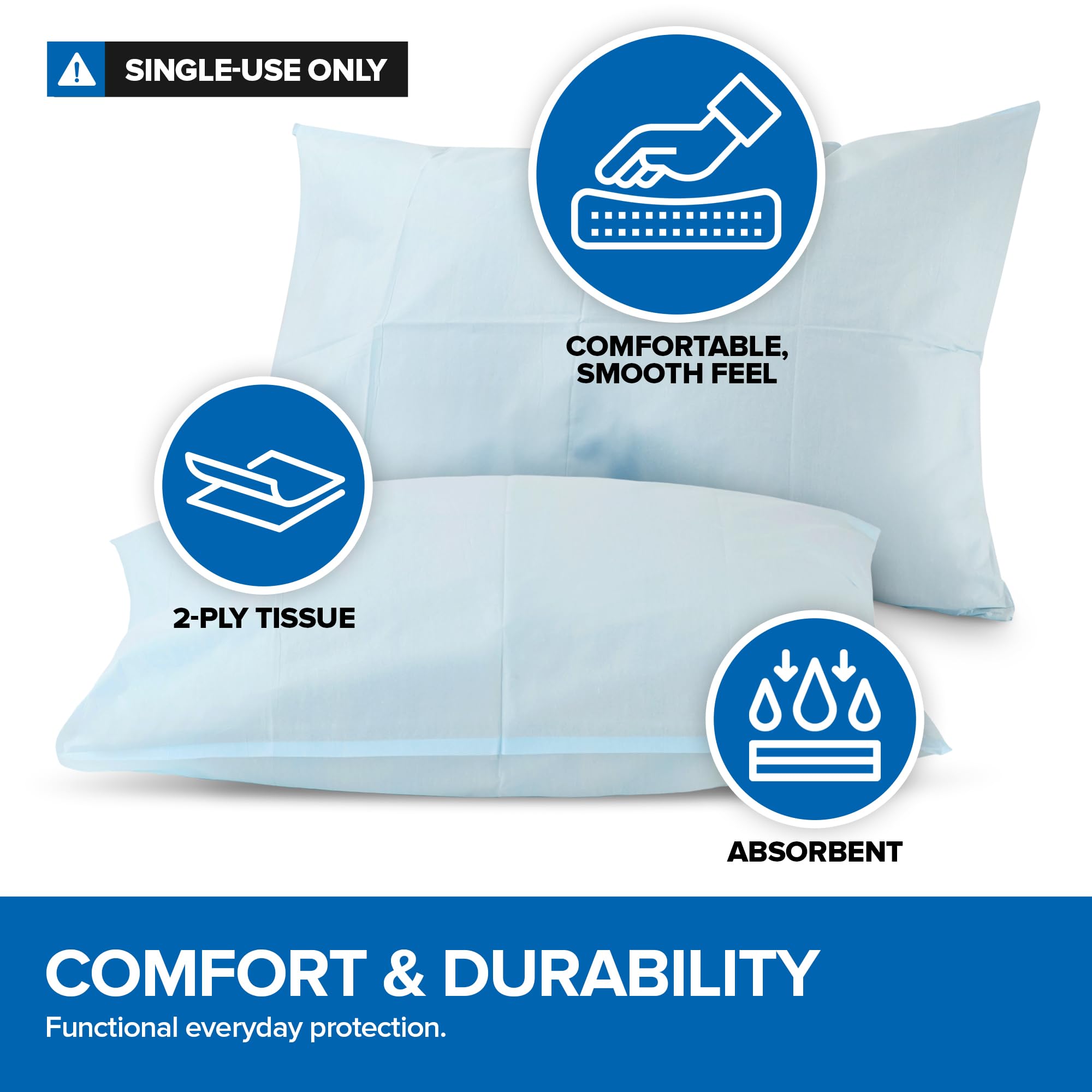 Foto 5 pulgar | Fundas De Almohada Desechables Stock Your Home, 100 Unidades - Venta Internacional.
