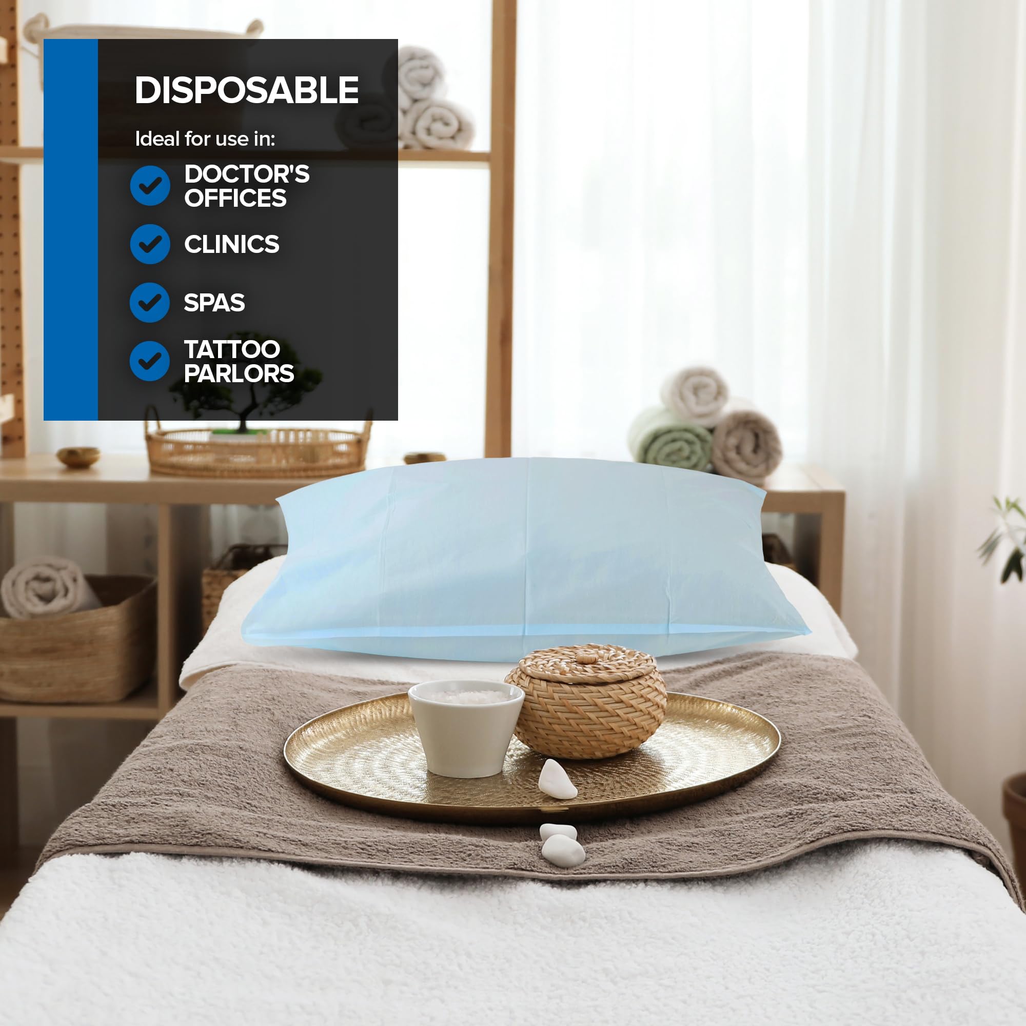Foto 7 | Fundas De Almohada Desechables Stock Your Home, 100 Unidades - Venta Internacional.