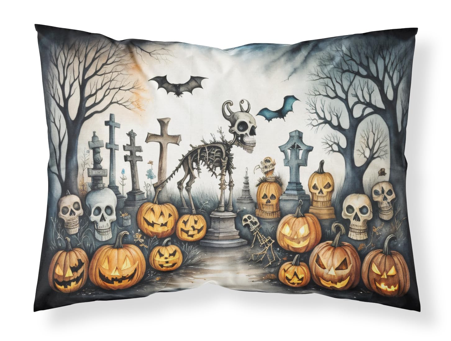 Foto 2 pulgar | Funda De Almohada Caroline's Treasures Pet Cemetery Halloween - Venta Internacional.