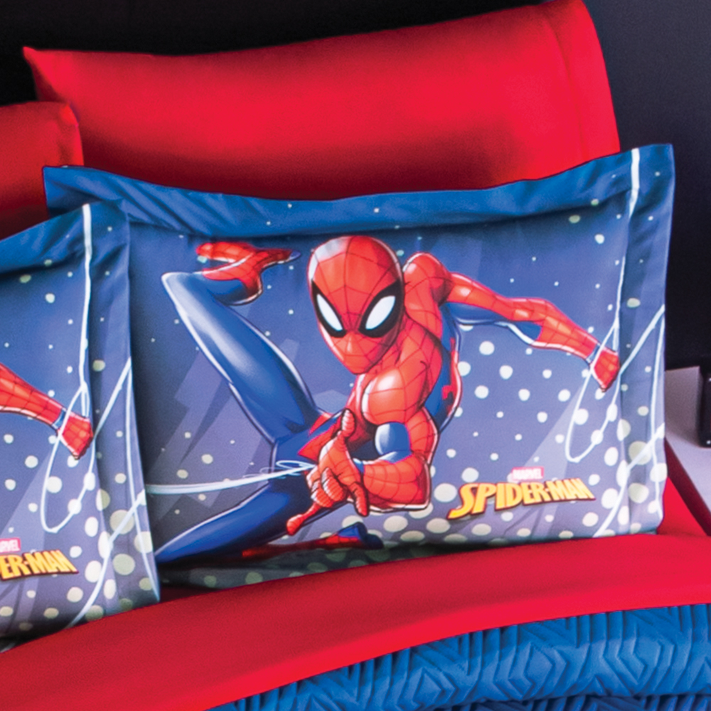 Foto 3 pulgar | Funda Decorativa Concord Spider Man City Estándar