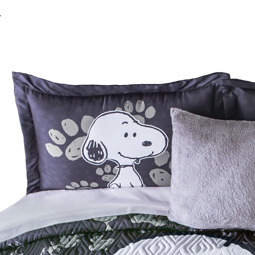 Funda Decorativa Concord Snoopy Black Estándar