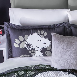 Foto 2 | Funda Decorativa Concord Snoopy Black Estándar