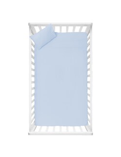 Foto 1 | Juego de Sábanas Ultrasoft Mini Cuna Azul 3 Piezas