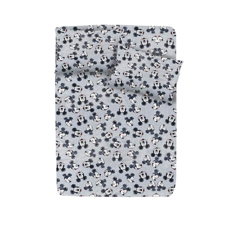 Sábana Invernal TESSO HOME color Gris Classic Mickey