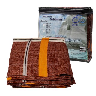 Foto 1 | Juego de Sabanas Nubisuave King Size color Anaranjado
