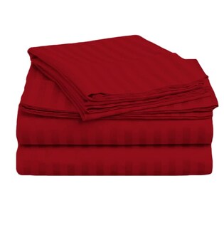 Foto 3 | Sábana Matrimonial y Fundas para Almohada Malubero color Rojo 4 Piezas