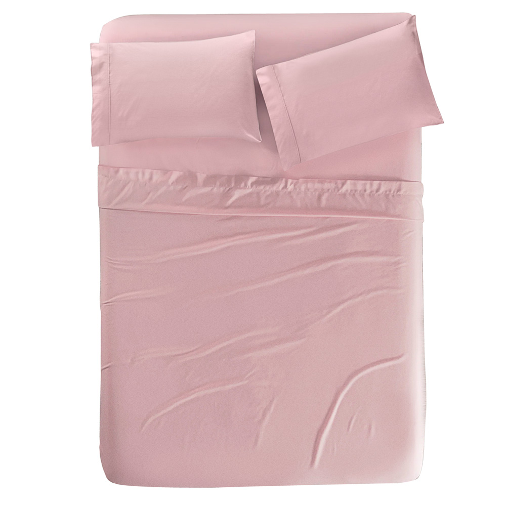 Juego de Sábanas Elefantito Hogar Soul Individual color Rosa Suave al Tacto