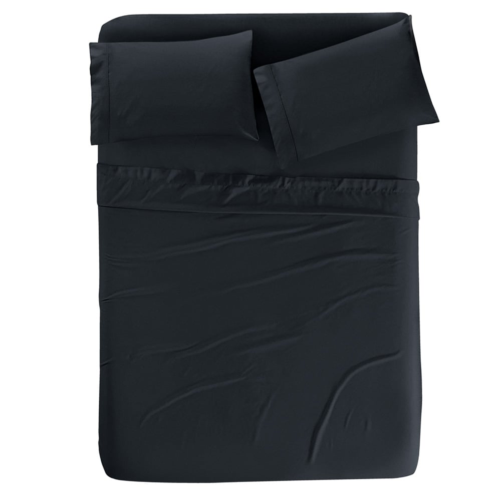Juego de Sabanas Elefantito Hogar Soul Matrimonial color Negro Suave al Tacto $585