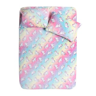Foto 1 | Sábana Invernal Matrimonial Tesso Home Unicornio multicolor