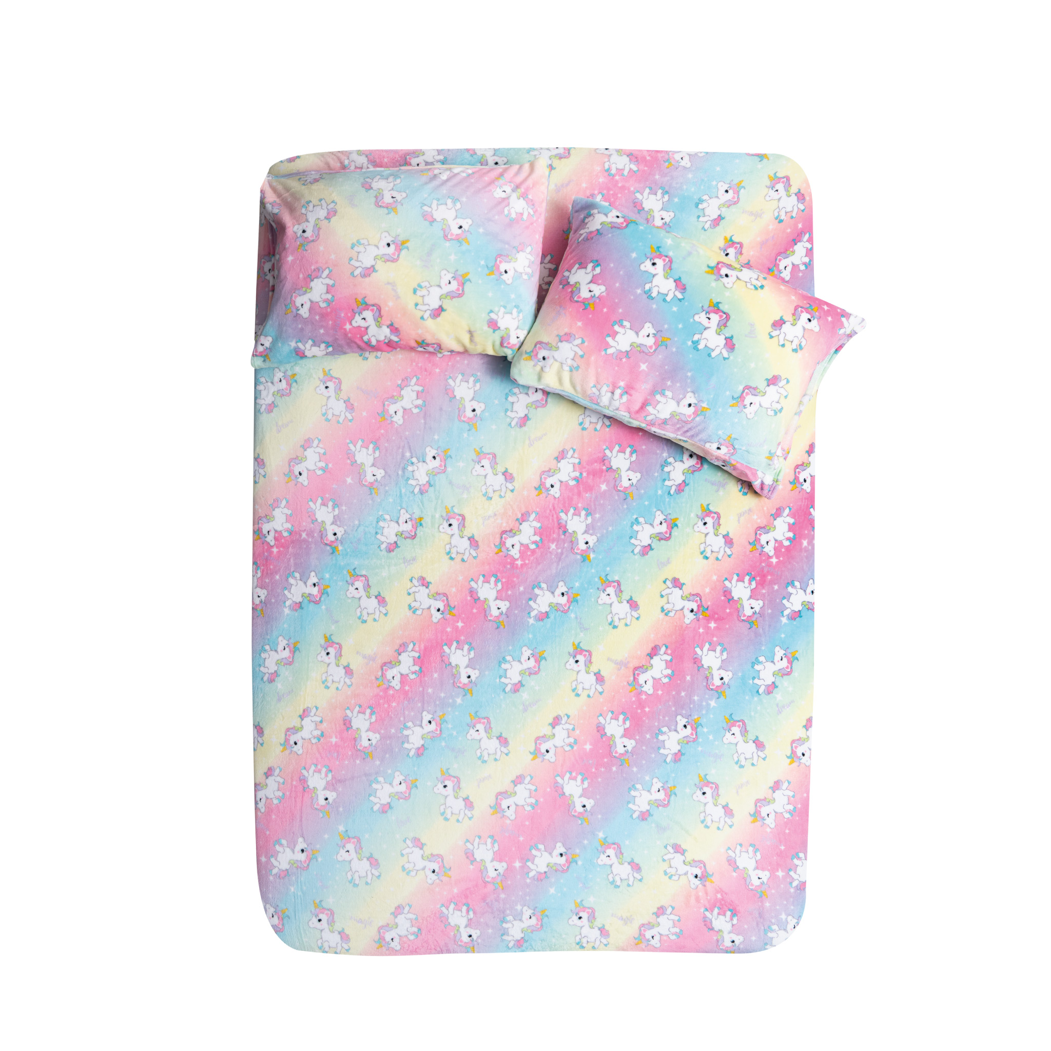 Foto 4 pulgar | Sábana Invernal Tesso Home Unicornio multicolor