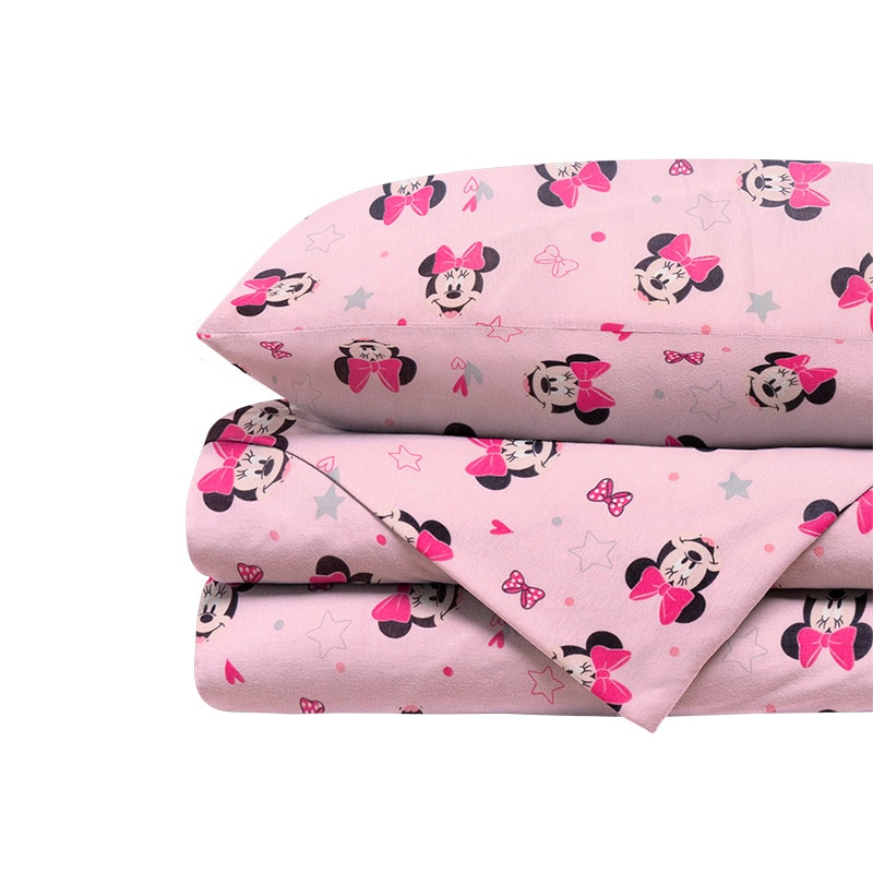 Sábana Invernal Tesso Home Minnie Mouse color rosa $854