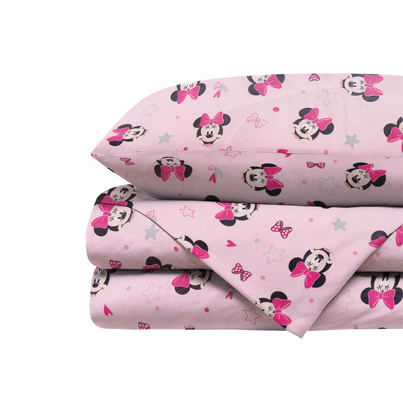 Foto 1 | Sábana Invernal Tesso Home Minnie Mouse color rosa