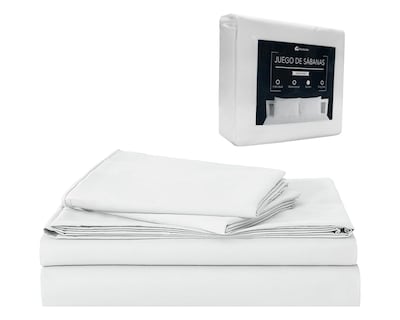 Foto 1 | Juego de Sabanas y Fundas Bluelander Queen Size Blanco