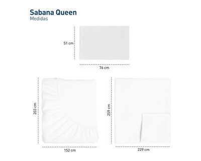 Foto 5 | Juego de Sabanas y Fundas Bluelander Queen Size Blanco