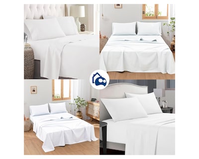 Foto 6 | Juego de Sabanas y Fundas Bluelander Queen Size Blanco