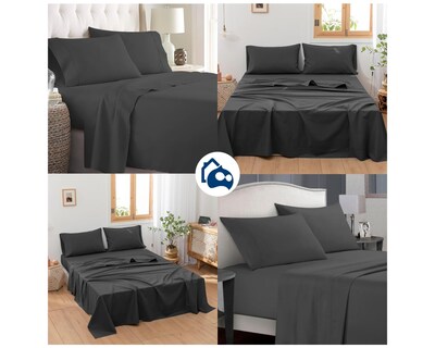 Foto 6 | Juego de Sabanas y Fundas Bluelander Queen Size Negro