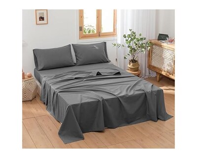 Foto 3 | Juego de Sabanas Bluelander Matrimonial Ultrasuave Gris