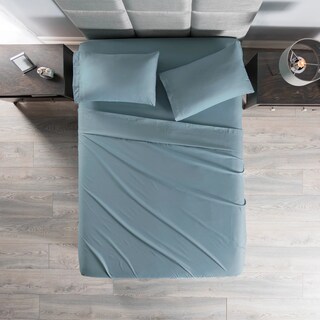 Foto 1 | Sábanas Viasoft Celeste Mat Vianney Azul.