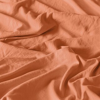 Foto 2 | Sábana Viasoft Washed Coral Mat Vianney Naranja.