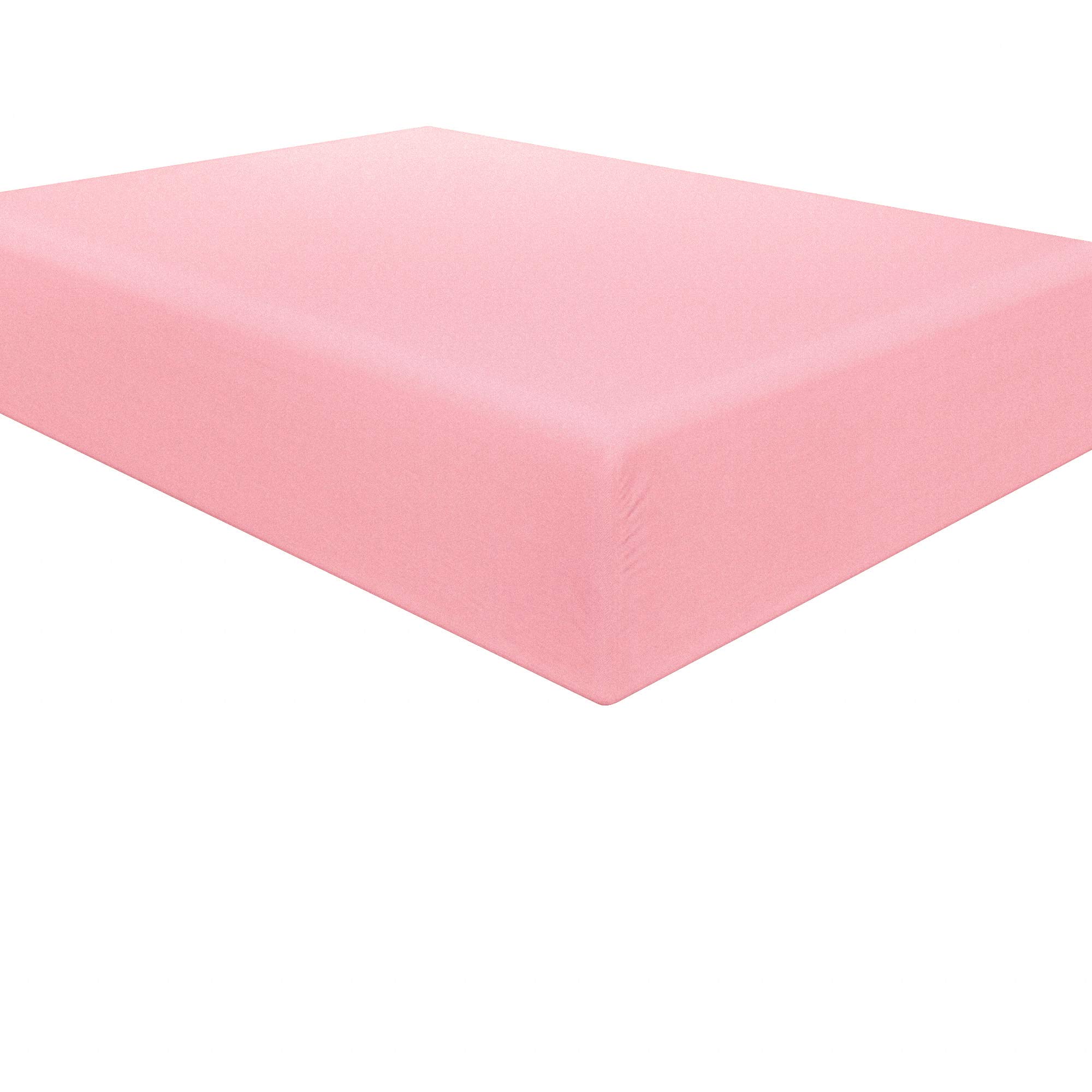 Sábana Bajera Ajustable Ntbay De Microfibra Cepillada Con Bolsillo Profundo, Color Rosa - Venta Internacional.
