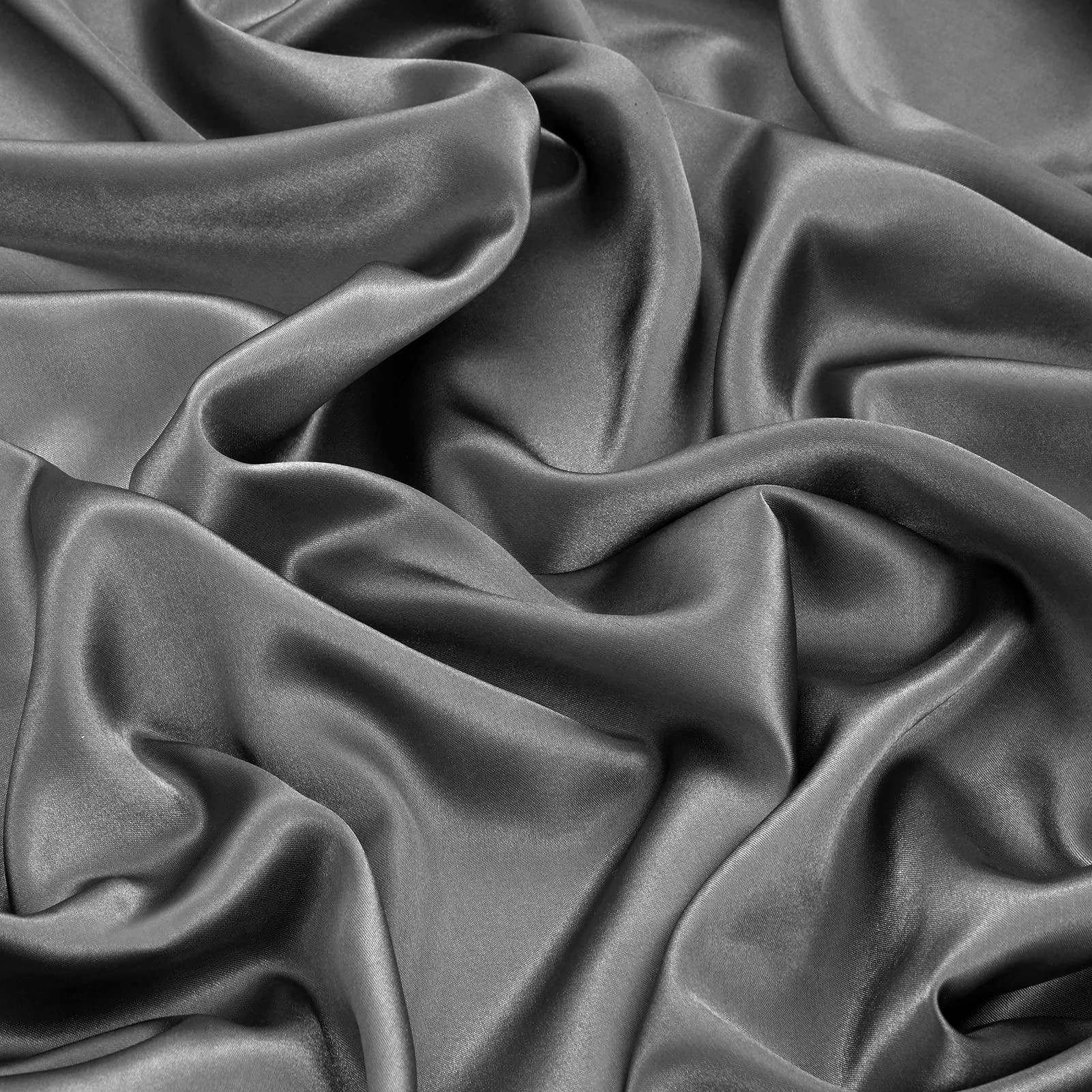 Foto 4 pulgar | Sábana Bajera Ajustable Lanest Housing Queen Silk Satin Gris Oscuro - Venta Internacional.