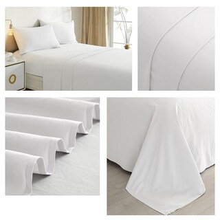 Foto 1 | Juego De Sábanas Game Of White De 1,5 Plazas, 50% Algodón Y 50% Poliéster - Venta Internacional.