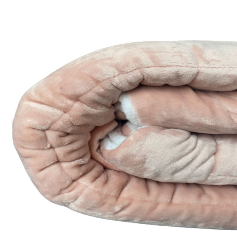 Foto 4 pulgar | Manta Sherpa De 1,5 Plazas, Color Rosa, Con Funda De Almohada, 160 X 230 Cm - Venta Internacional.