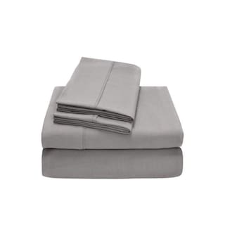 Foto 1 | Juego De Sábanas Para 2 Personas, 200 Hilos, Algodón Y Poliéster, Color Gris - Venta Internacional.