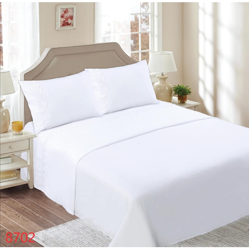 Juego De Sábanas De Polialgodón De 144 Hilos Para Cama De 1,5 Plazas - Venta Internacional.