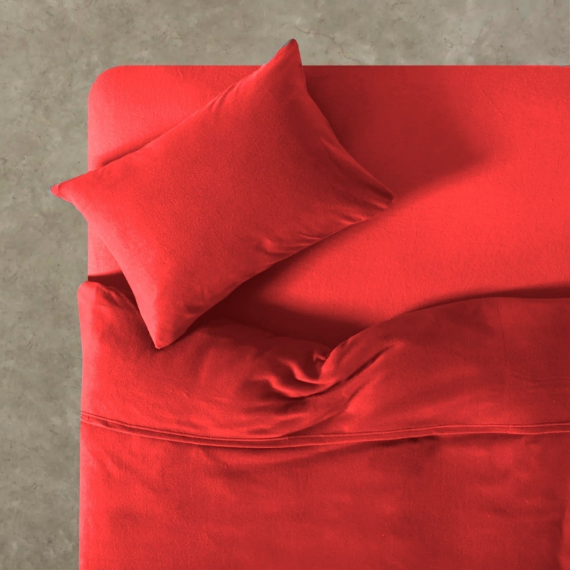 Foto 3 pulgar | Juego De Sábanas Polar Saves 2.5 Places (king), Color Rojo, Otoño-invierno - Venta Internacional.