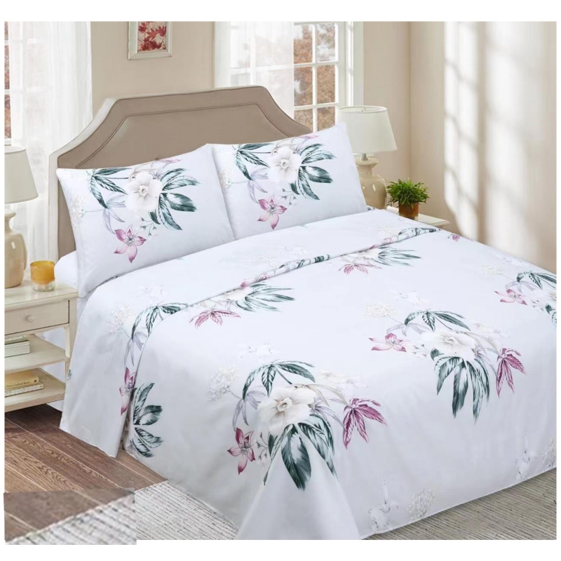 Foto 2 pulgar | Juego De Ropa De Cama Savana 2 Blanco 100% Algodón Orgánico Para 2 Personas - Venta Internacional.