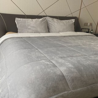 Foto 2 | Colcha Sherpa Chipror, 1 1/2, Gris, 160 X 230 Cm, Más Almohada - Venta Internacional.