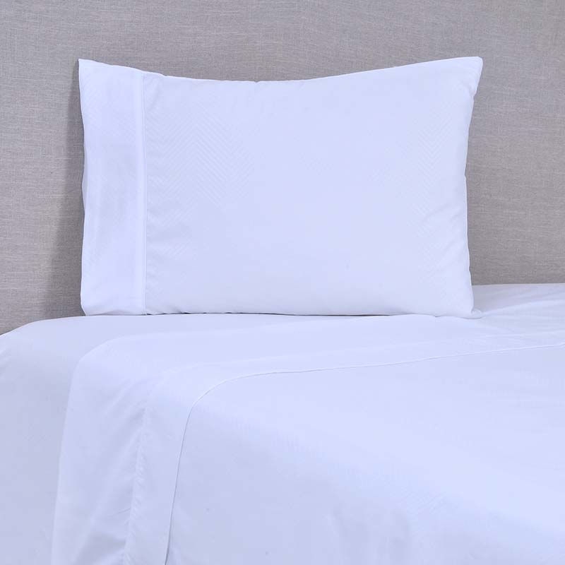 Foto 1 | Juego De Sábanas White Lisa De 200 Hilos, 100% Algodón, Un Cuadrado - Venta Internacional.