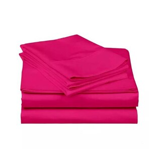 Foto 3 | Juego De Sábanas Okaeri De 200 Hilos, 4 Piezas, Rosa, 2 Asientos - Venta Internacional.