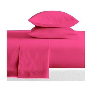 Foto 4 | Juego De Sábanas Okaeri De 200 Hilos, 4 Piezas, Rosa, 2 Asientos - Venta Internacional.