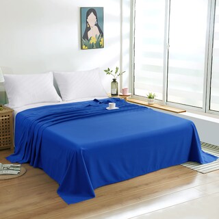 Foto 2 | Sábana Plana Flxxie Azul de Microfibra Cepillada Twin Xl - Venta Internacional