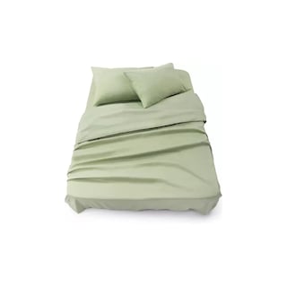 Foto 1 | Juego De Sábanas Lisas De Poliéster Tamaño Queen Size 4 Piezas - Venta Internacional